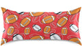 Sports Football Red Pillow Covers Silk Pillowcase for Hair and Skin with Envelope Closure Satin Pillowcase King Size Pillow Case for Hot…