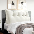 Headboard Pillow Full for Dorm - Velvet Bed Wedge Headboard Reading Pillow for Sitting in Bed, Positioning Support Backrest Pillow with…