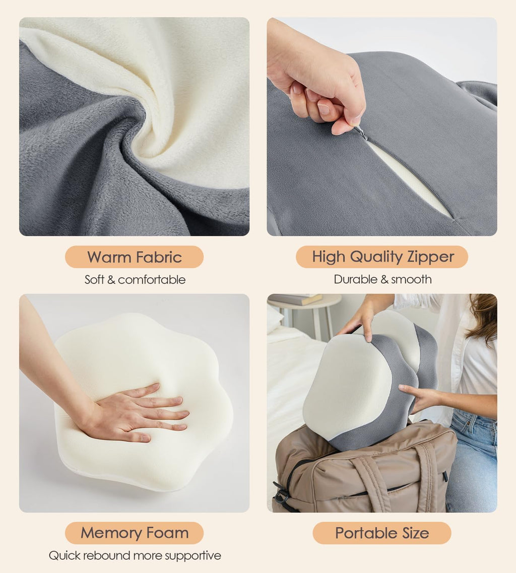 Donama Pregnancy Pillows for Sleeping, Memory Foam Maternity Pillow Support for Back Belly HIPS, Adjustable Travel Wedge Pillow for Pregnan…
