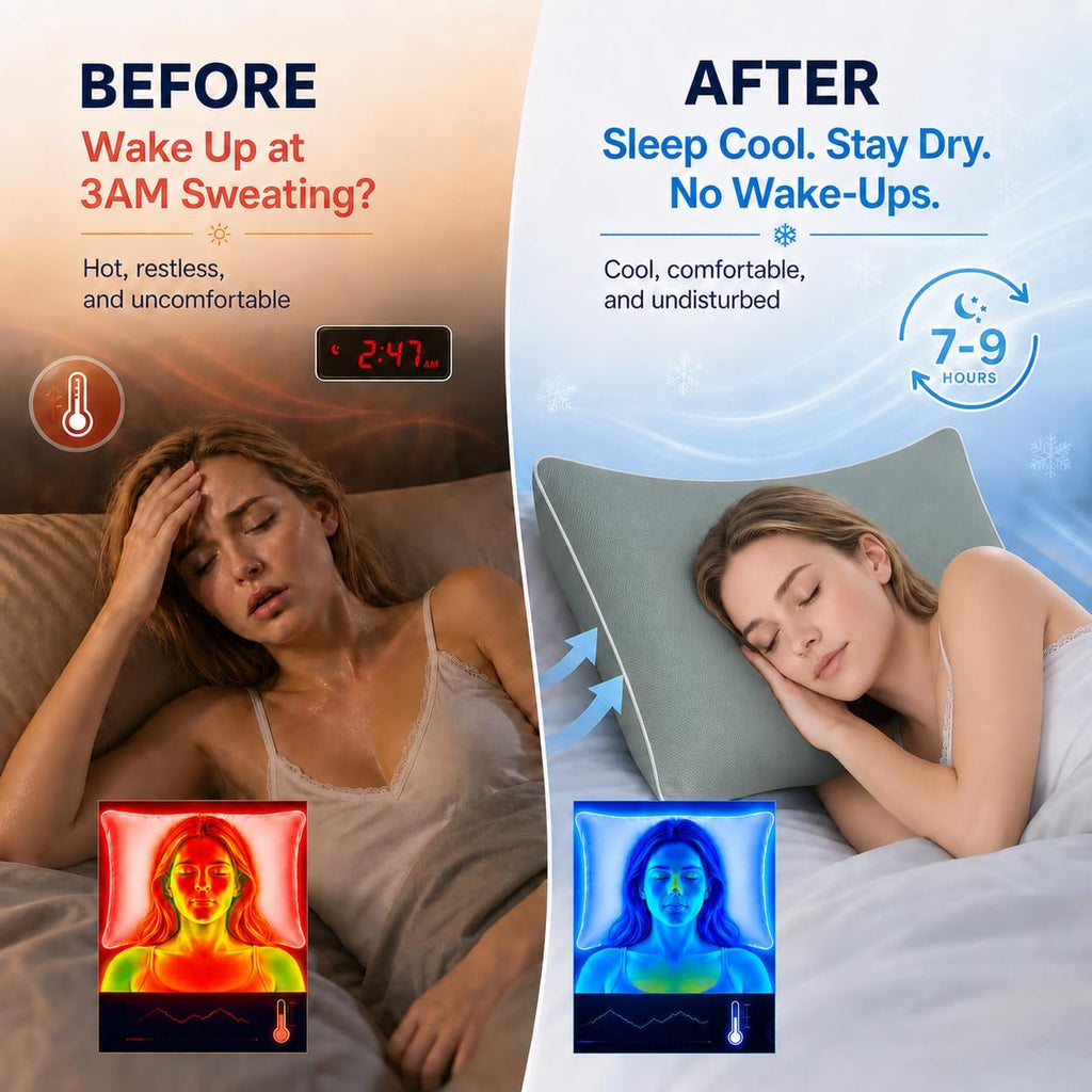 Cieltown Cooling Pillow Cases for Hot-Sleepers: Q-Max ≥0.4 Nylon Spandex Cool-to-Touch for Night Sweats - Waffle Weave for Dry & Com…