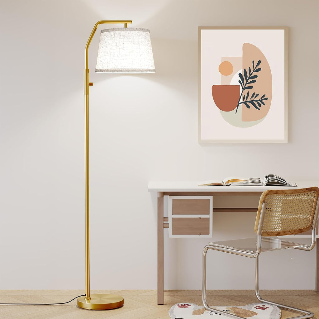 SUNMORY Floor Lamps for Living Room, 9W Bulb Included, Lamp for Bedroom with Adjust Head, Standing Lamp with Rotary Switch, 0-100%…