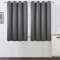 Lemomo Frost Grey Thermal Blackout Curtains/52 x 54 Inch/Set of 2 Panels Room Darkening Curtains for Bedroom 54 Inch Grey