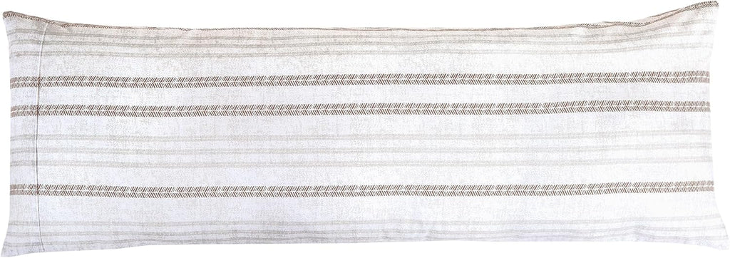 Elegantcomfort Elegant Comfort Ultra Soft 1-Piece Set Striped Print Pillowcases - 1500 Hotel Quality Microfiber, Soft and Smooth Hidden Zip…