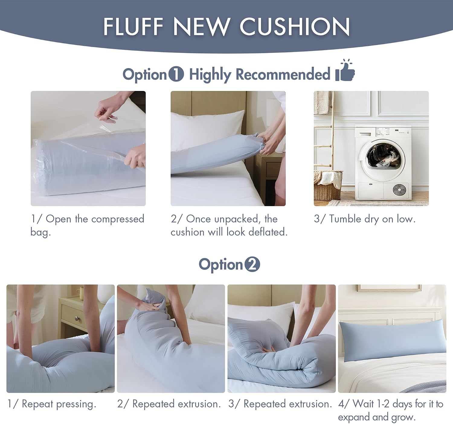 Madisonpark Madison Park Cooling Body Pillow for Side Sleepers & Hot Sleepers, 20"x54" Full Body Pillow with Memory Foam Fill, Pregnancy &…