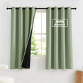 NICETOWN 100% Blackout Short Curtains for Kids Bedroom, Thermal Insulated Window Curtains 63 Inch Length 2 Panels Set, Grommet Top Drapes…