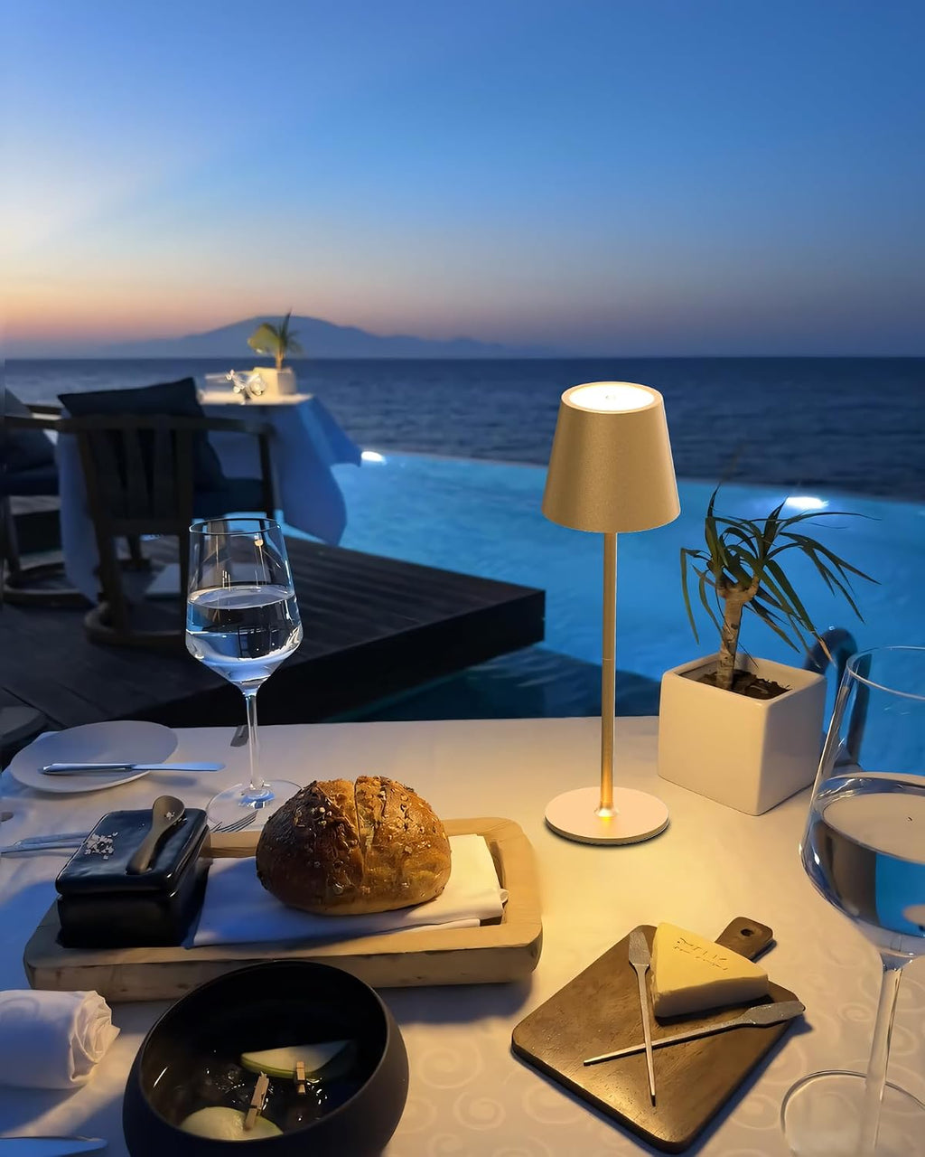 JACKYLED Cordless Table Lamps Rechargeable, 3 Adjustable Height, 5000mAh Battery Operated, 3 Colors Smooth Dimming, Portable LED…