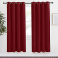 NICETOWN Christmas Burgundy Curtains for Living Room, 55x78 Inch,1 Piece, Burgundy Red, Home Decor Energy Smart Thermal Insulated Window…