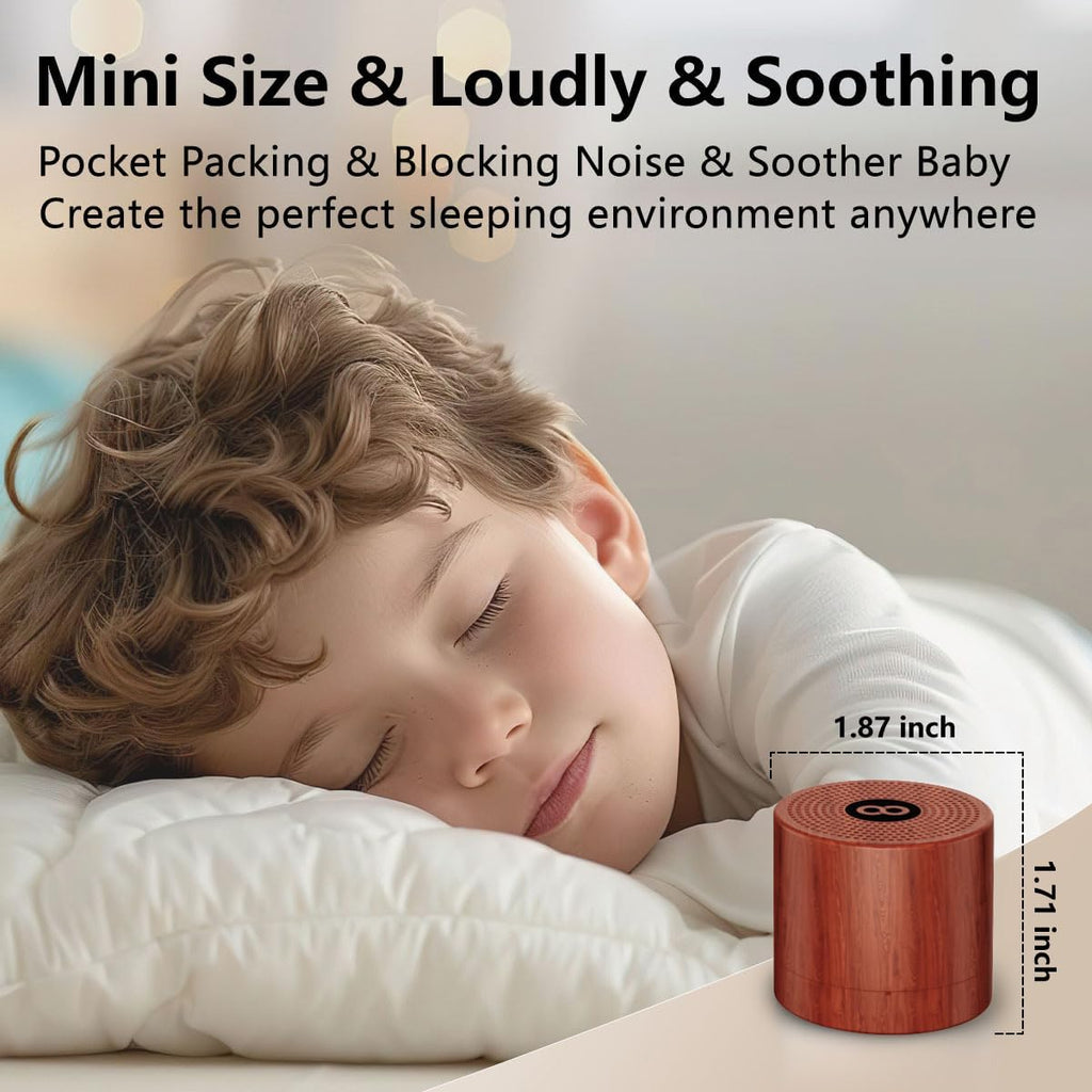 Hushingwhitenoisemachine Portable White Noise Machine Mini Sound Machine with 30 Soothing Sounds Rechargeable for Adults Newborn Kids Sleep…