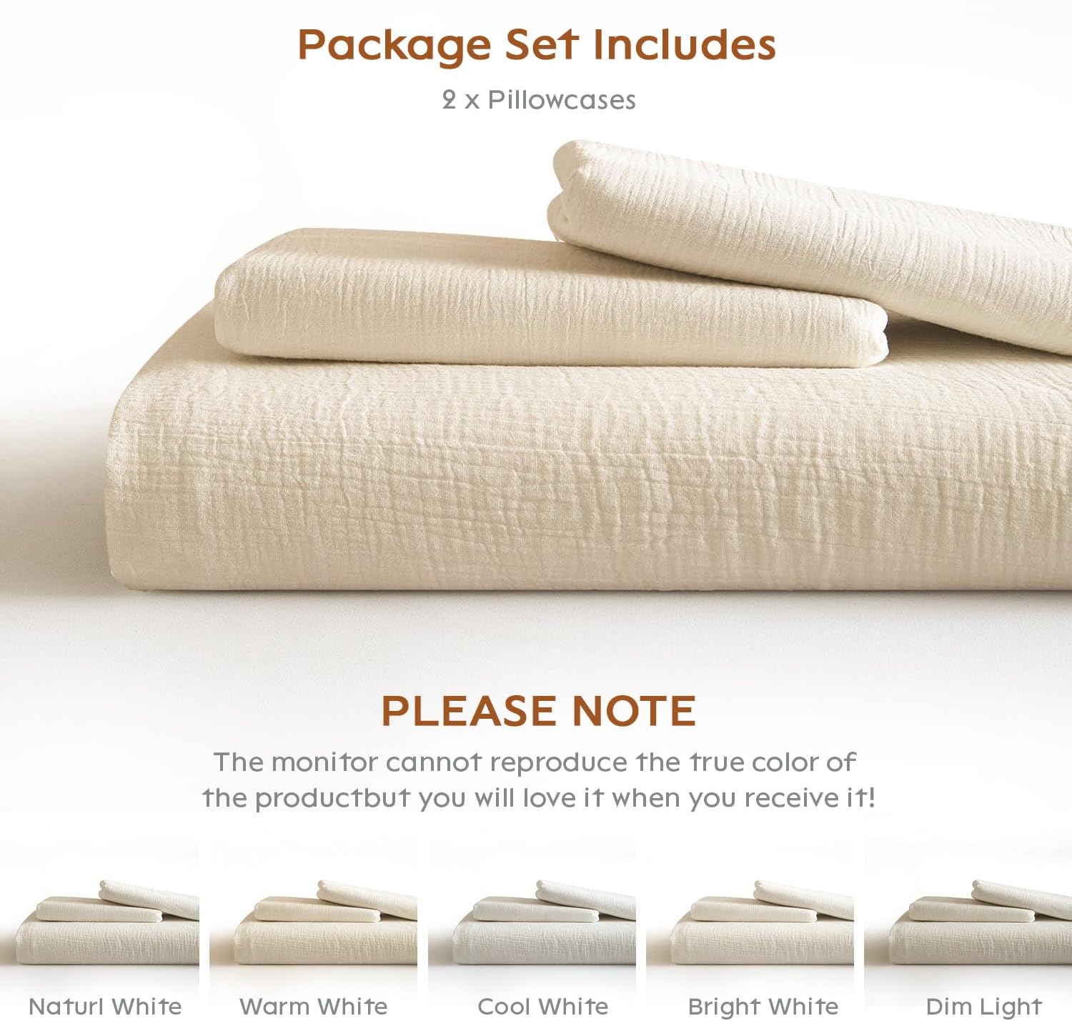 DefineCozyHealthyLife SE SOFTEXLY Muslin Pillowcases Standard Size 100% Cotton, 2 Pack Pillow Shams with Envelope Closure, Ultral Soft and…