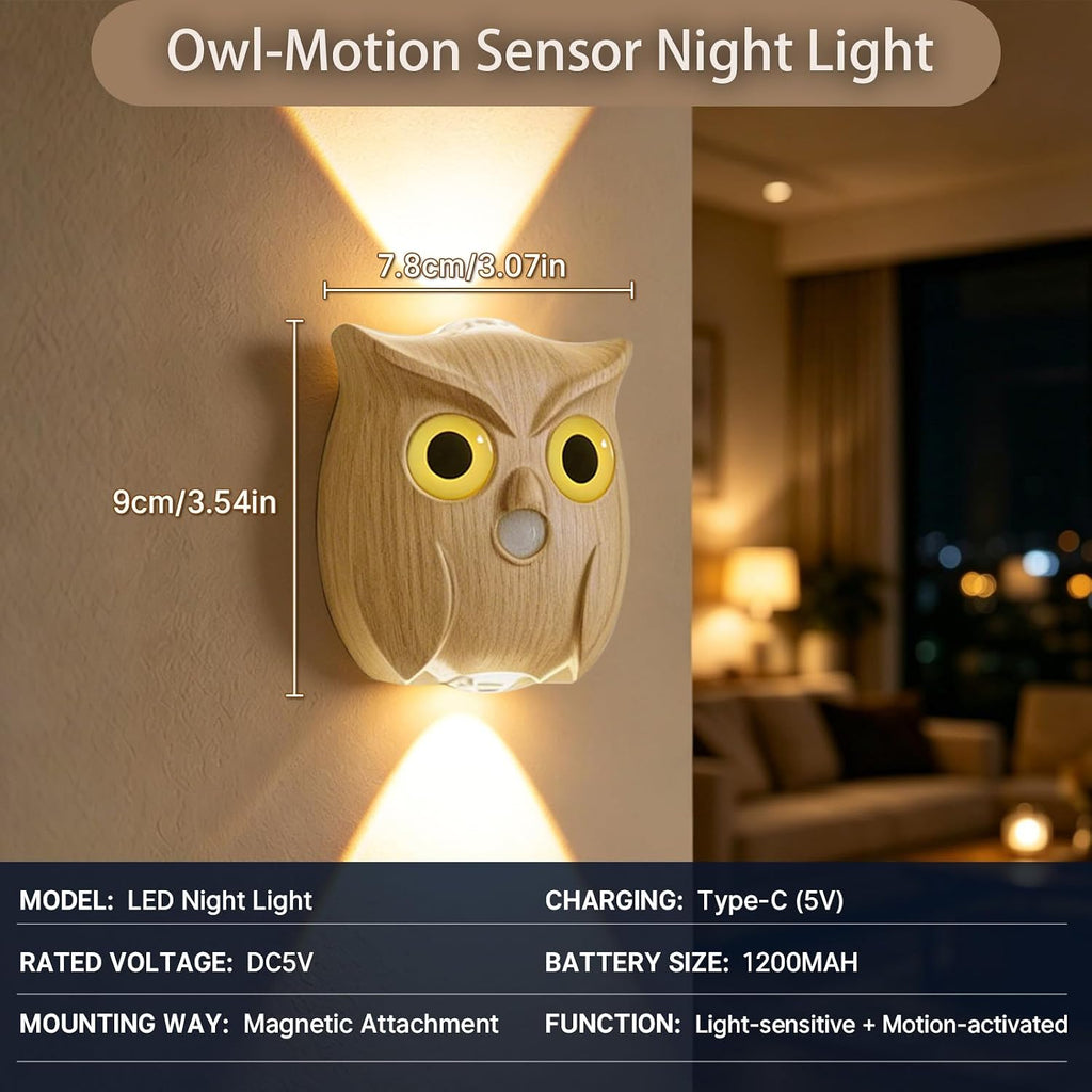 Motion Sensor Night Light: 1200mAh Rechargeable Wall Sconce 2pcs Magnetic Stair Lights Indoor Wireless Wall Sconces Night Light for…