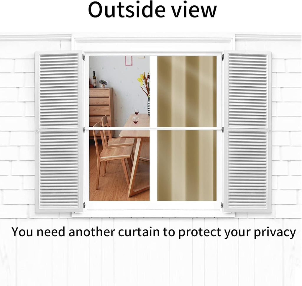 Pickluc Blackout Curtain Panels with Grommet, Light Blocking Drapes for Bedroom, Thermal Insulated, Noise Reduction, Privacy Protection, 42…