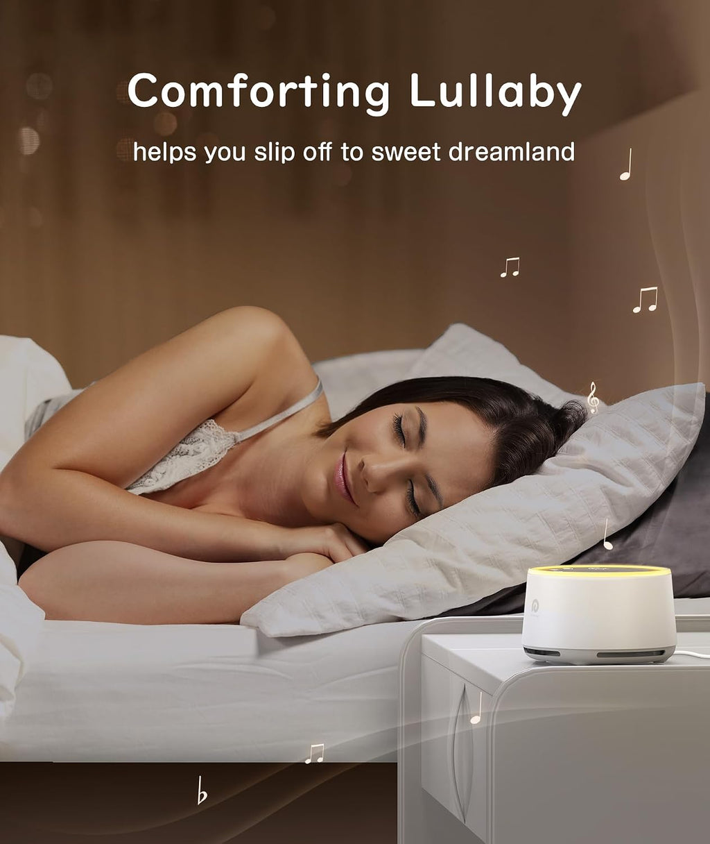 Dreamegg D1 Sound Machine Baby - White Noise Machine for Baby with Night Light, 24 High Fidelity Sounds, Timer & Memory Feature, Noise Mach…