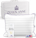 QueenAnnePillowCompany Queen Anne Hotel Collection Queen Size Bed Pillow – Adjustable Down Alternative Pillows for Side and Back Sleepers,…