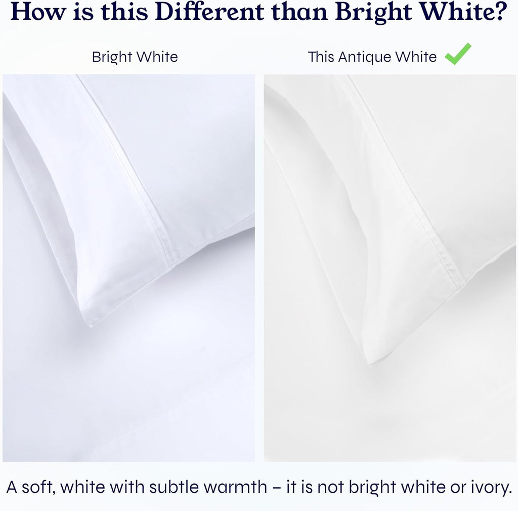 CaliforniaDesignDen California Design Den Pack of 2 Queen Sheet Sets - 400 Thread Count 100% Cotton Sateen - Soft and Breathable Sheets, 2…
