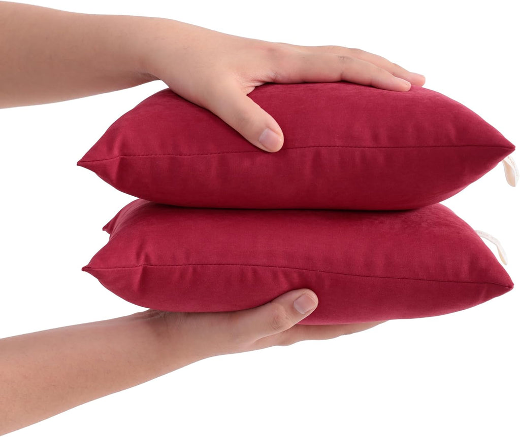 Flxxie Tiny Pillows, Down Alternative Microfiber 11x7 Inches Mini Pillow for Travel, Pets, Soft Machine Washable Small Pillows for Neck, Lu…