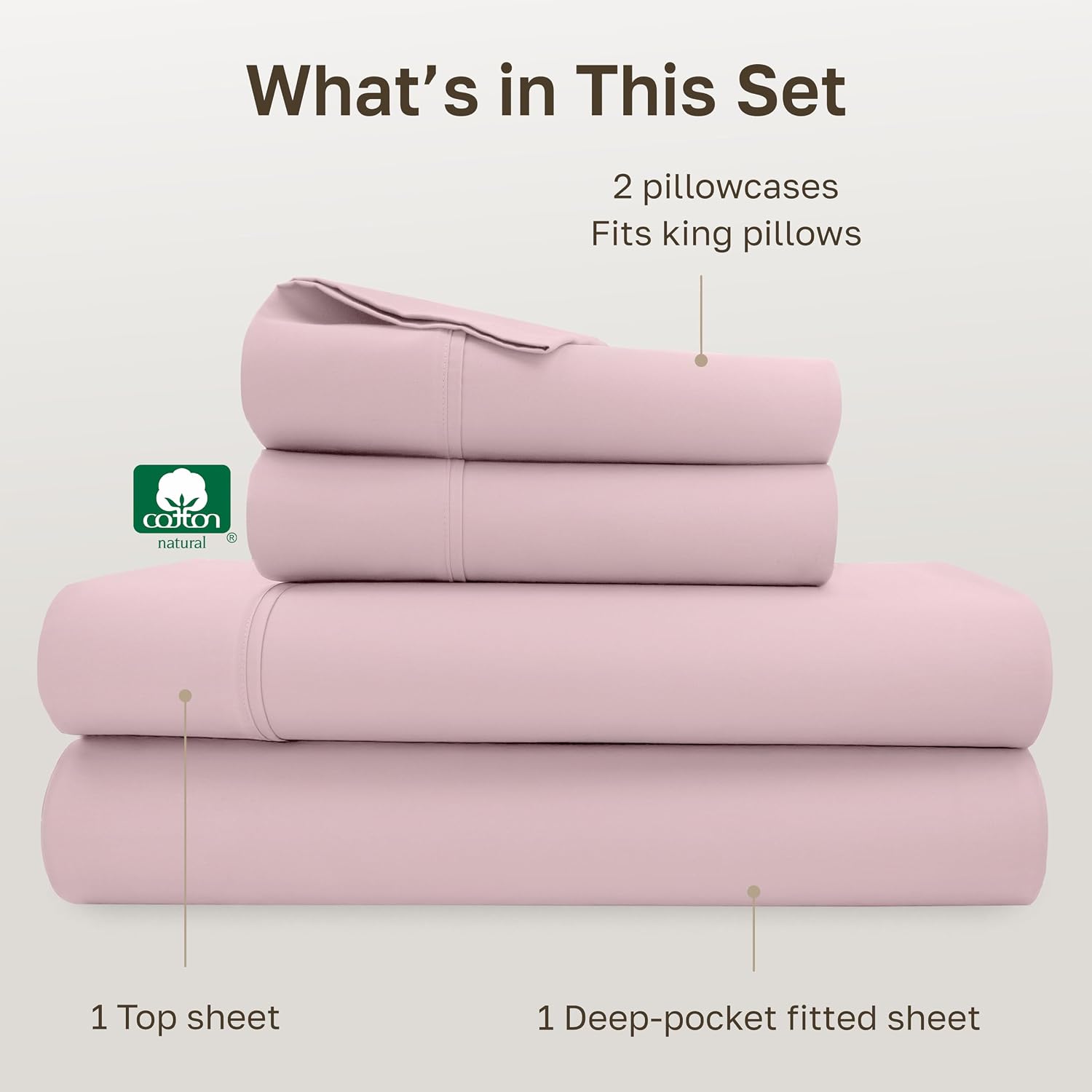 CaliforniaDesignDen California Design Den Soft King Size 100% Cotton Sheet Sets, 400 Thread Count Good Housekeeping Award Winner, Silky Smo…