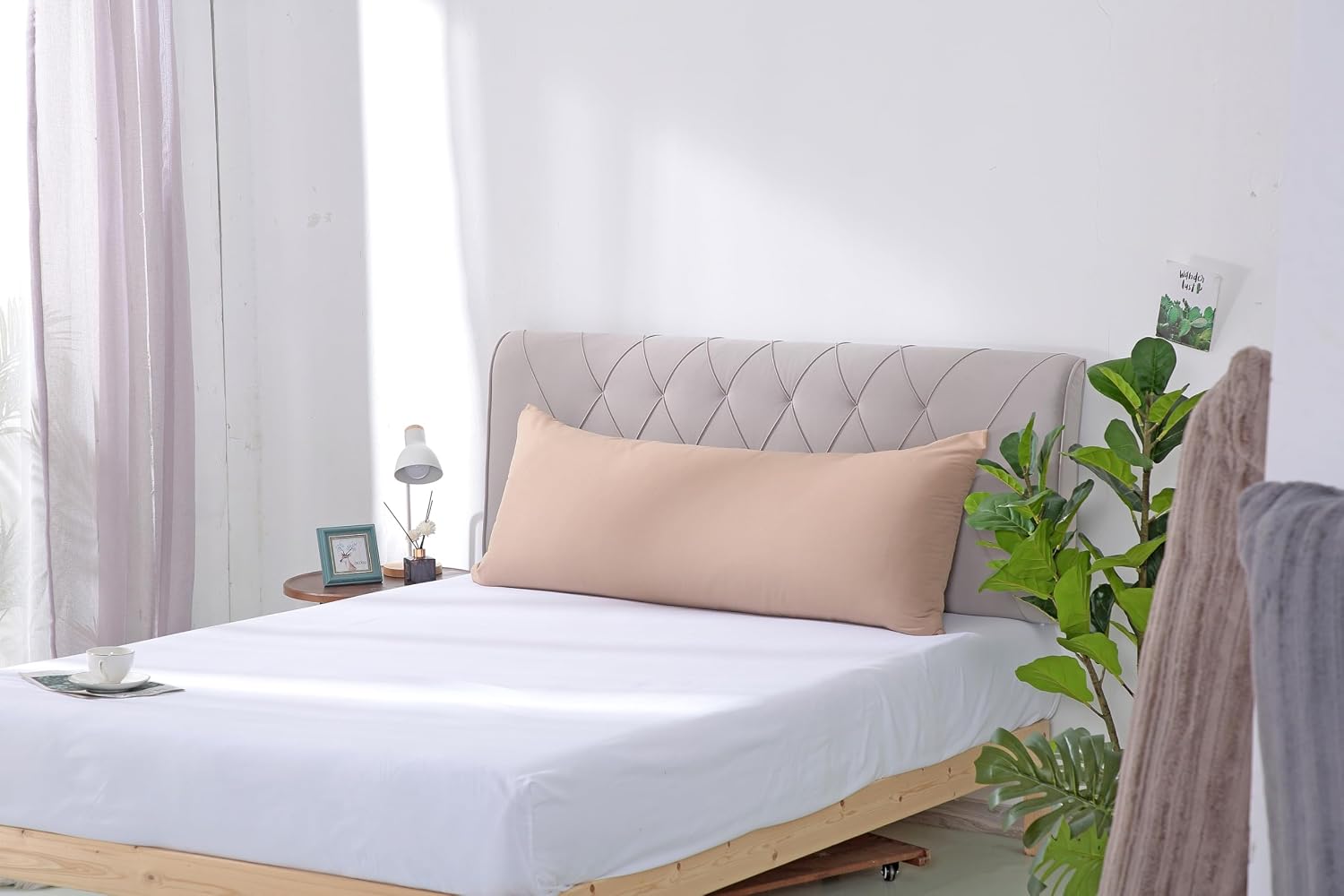 EVOLIVE Body Pillow Cover 21"x54", Ultra Soft Microfiber Pillowcase with Hidden Zipper, Breathable, Machine Washable, for Side Sleepers…