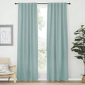 Nicetown Living Room Darkening Curtains - (Aqua Blue Color) W42 x L70, Set of 2, Home Decor Room Darkening Thermal Insulated Drapery Panels…