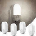 L LOHAS LED Night Light Plug in, 4 Pack 0.6W LED Night Light for Kids, Auto Dusk to Dawn Sensor Bright Nightlight, Daylight White 5000K…