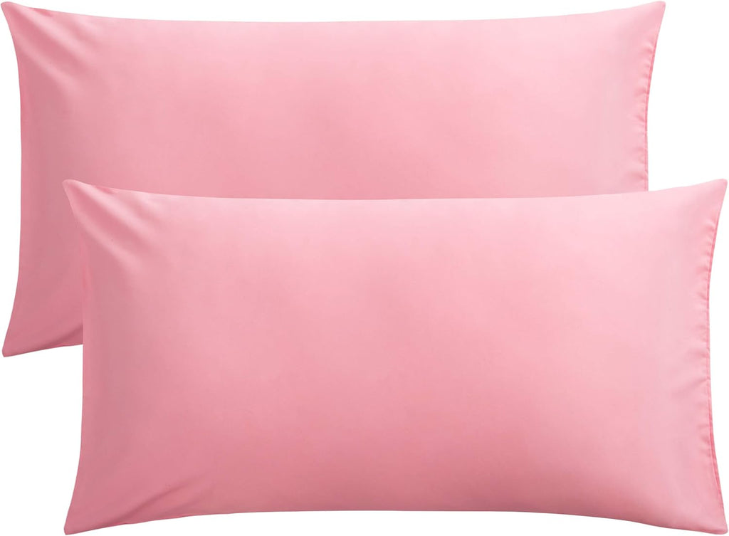 FLXXIE King Pillow Cases Set of 2, Soft Microfiber Pillow Covers with Envelope Closure, Wrinkle, Fade and Stain Resistant Pillowcases…