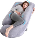 U-Shaped Pregnancy Pillow for Sleeping, Full Body Support for Back, HIPS & Belly - 57 Inch Maternity Pillow with Machine Washable Cover |…