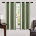 Miulee Linen Blackout Curtains and Drapes 100% Room Darken Thermal Insulated Grommet Window Panels with Coating 2 PCs W 42 x L 63 inches Sa…