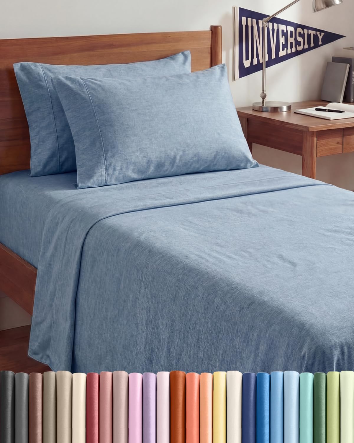 Twin XL 4 Piece Sheet Set - Comfy, Breathable & Cooling - Soft Hotel Luxury Bedding for Women, Men, Kids, Teens & Children - 1 Flat & 1…