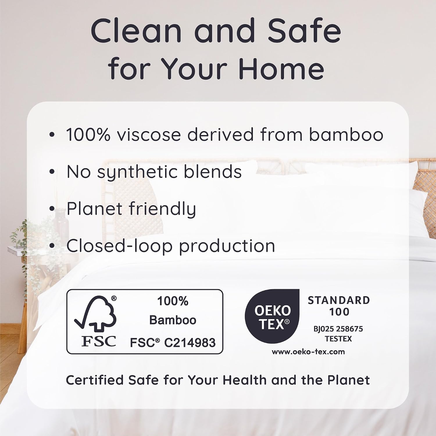 Bambaw 100% Viscose Derived from Bamboo Pillowcase Standard Size – Set of 2 Cooling Pillow Cases for Hot Sleepers, Breathable & Good for th…