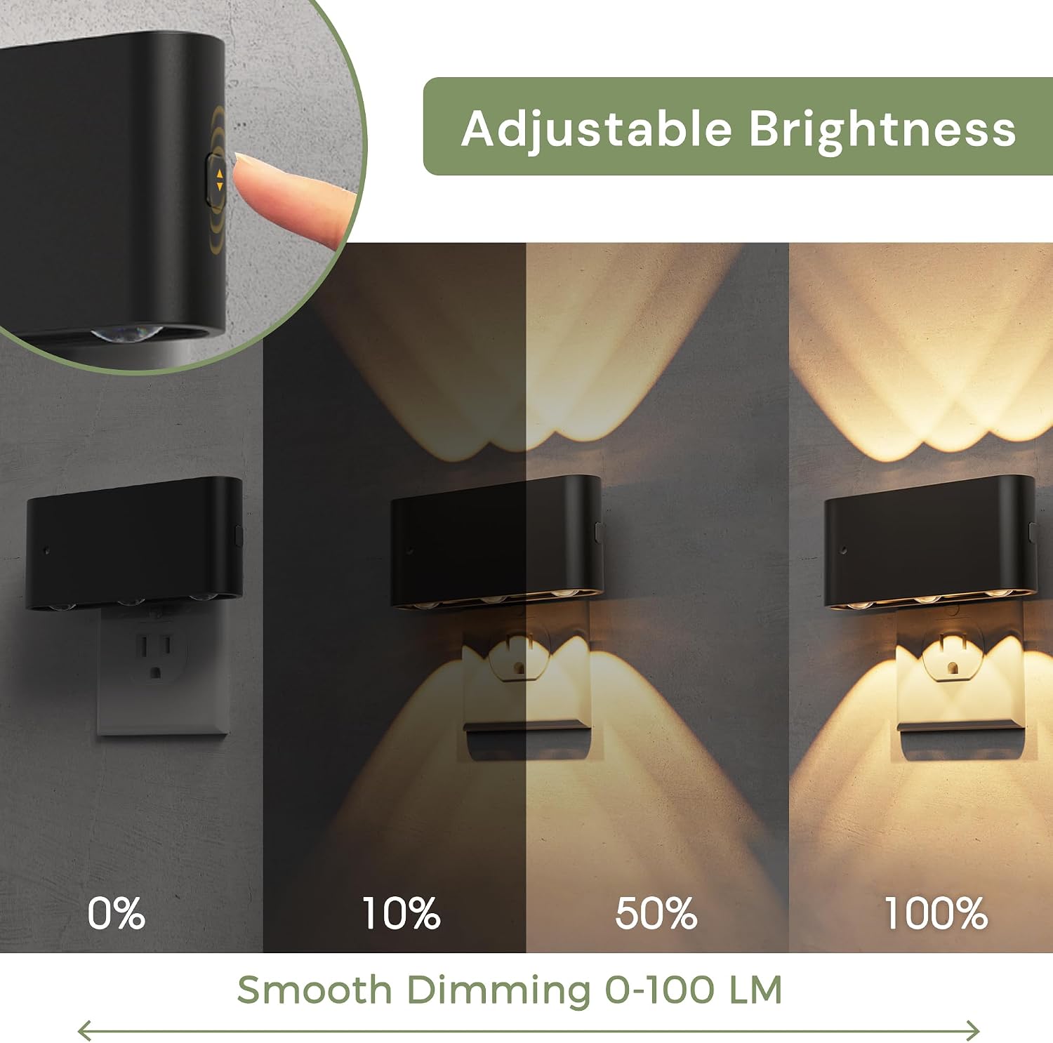 L LOHAS LED Night Light, Dimmable Modern LED Night Lights Plug into Wall, Dusk to Dawn Sensor Night Lights for Kid, 2000K/3000K/5000K…