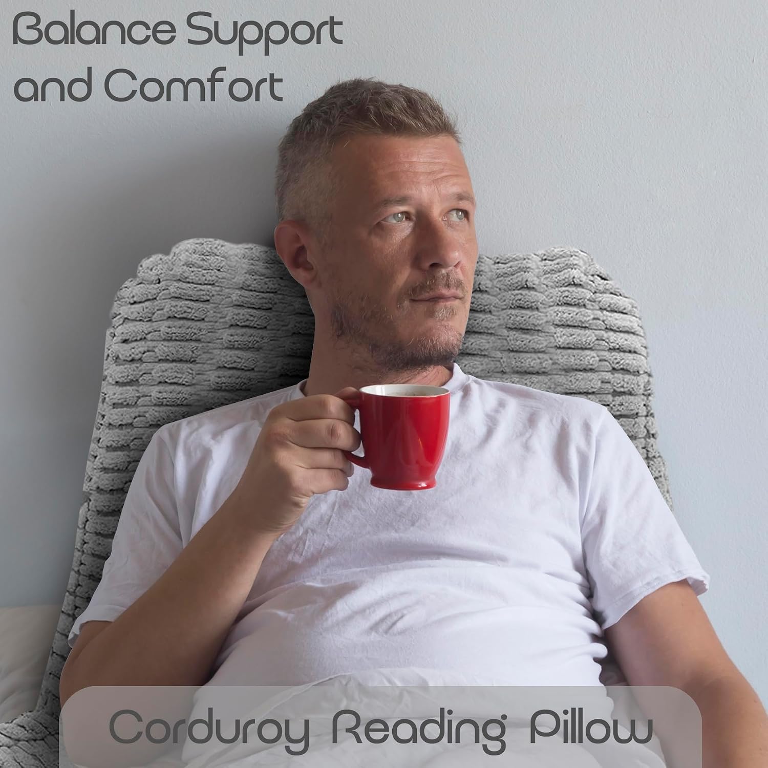 Reading Pillows for Sitting in Bed Adult, Back Rest Pillow for Sitting in Bed and Chair, Back Support Chair Pillow for Couch Support for…