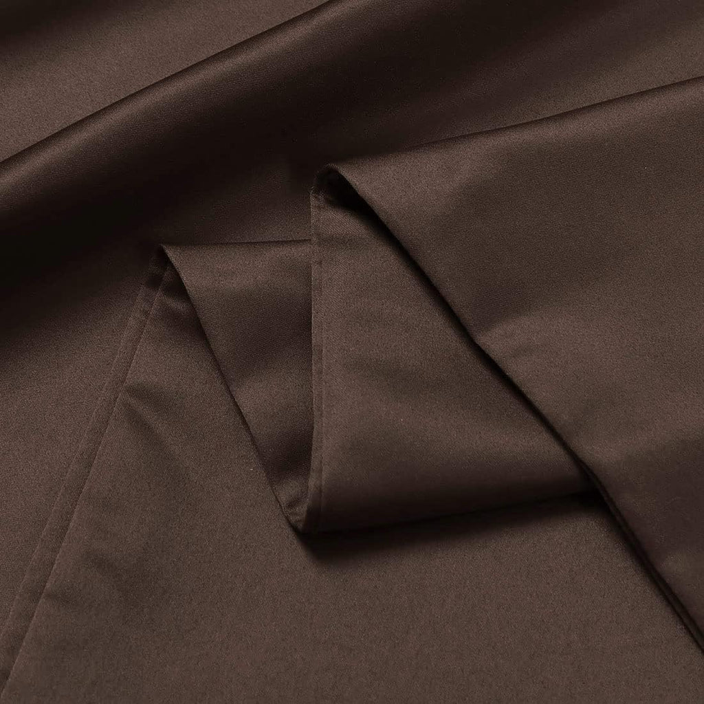 uxcell Body Pillow Cover, 20x60 Inch Brown Silky Satin Body Pillowcases for Hair and Skin, Soft Cooling Smooth Pillow Case with Envelope…