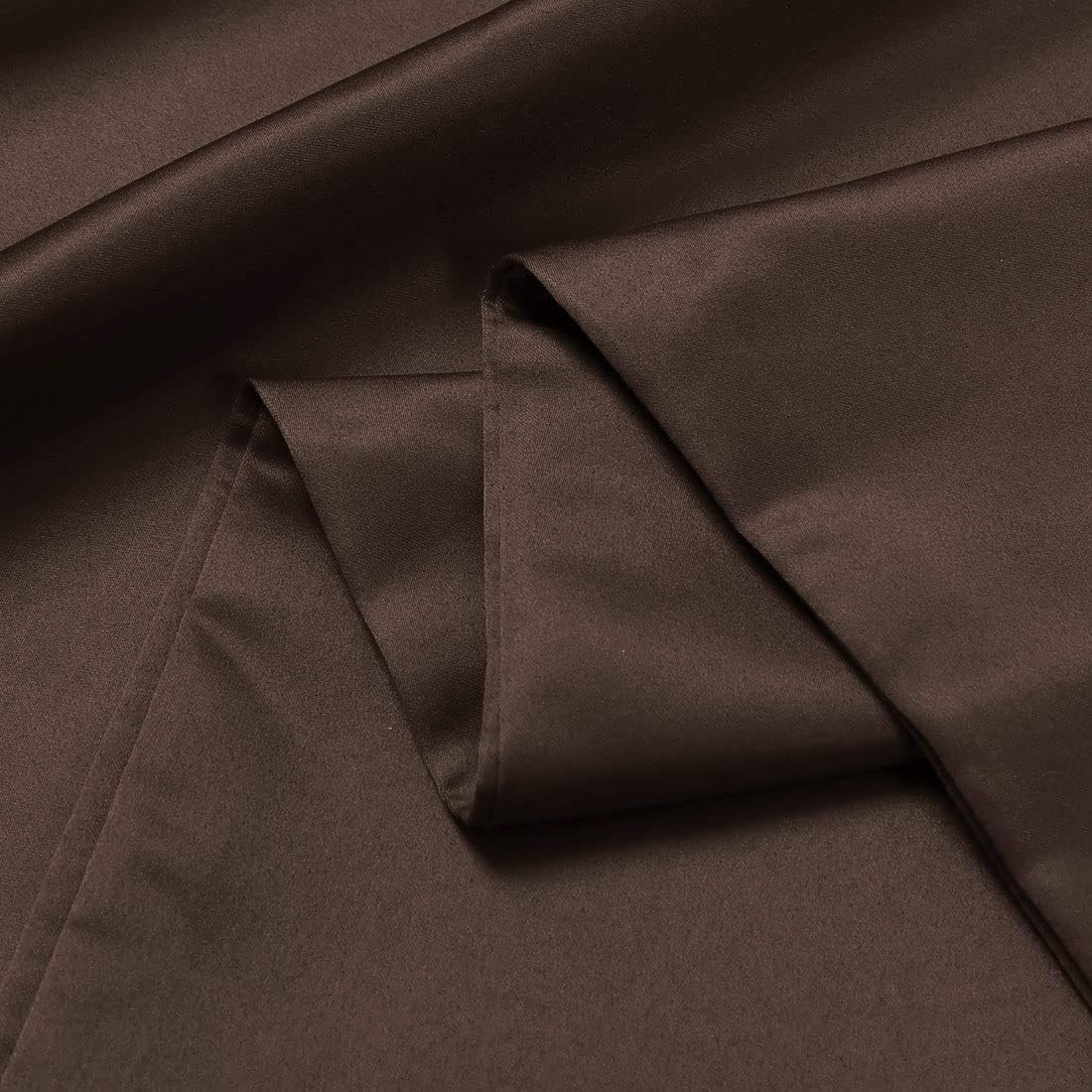 uxcell Body Pillow Cover, 20x60 Inch Brown Silky Satin Body Pillowcases for Hair and Skin, Soft Cooling Smooth Pillow Case with Envelope…