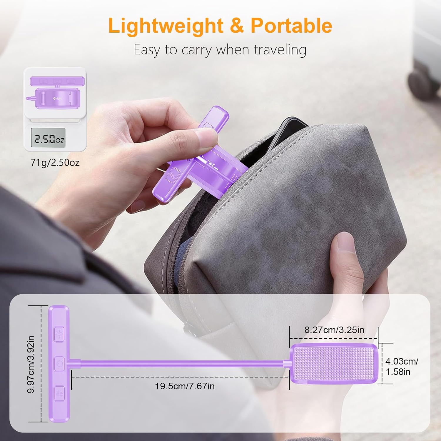 Gritin 19 LED Rechargeable Book Light for Reading in Bed with Memory Function- Eye Caring 3 Color Temperatures, Stepless Dimming…