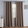 Igemaeve Blackout Curtains 96 Inch Length 2 Panels Set, Black Out Curtains for Bedroom 96 Inch Long, Grommet Energy Saving Room Darkening D…
