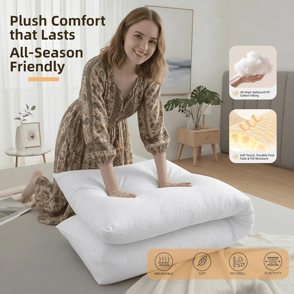 Headboard Pillow Full Size, Reading Pillow for Bed, Leaf Pattern Wedge Pillow, Tufted Backrest Support, Headboard Substitute, Beige