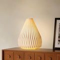 ZUIKAIG 9.1" Modern Ceramic Table Lamp, White Bedside Table lamp, Night Lamp, Decorative Lamp, Ambient Lighting, Artistic lamp, Suitable…
