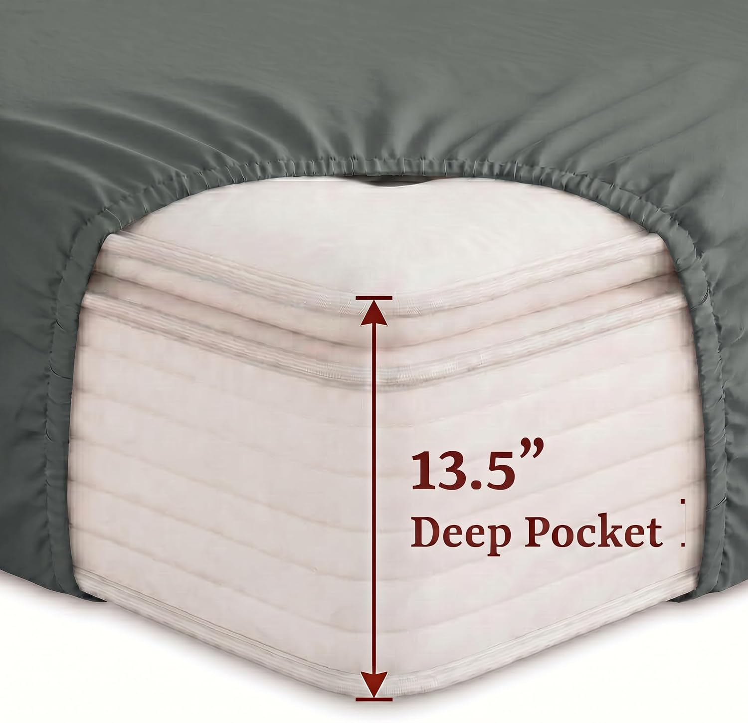 Perupima Peru Pima 415 Thread Count Percal Full Sheet Set - 100% Peruvian Pima Cotton, 4 Piece (Flat, Fitted, 2 Pillowcases) - Cooling, Cri…