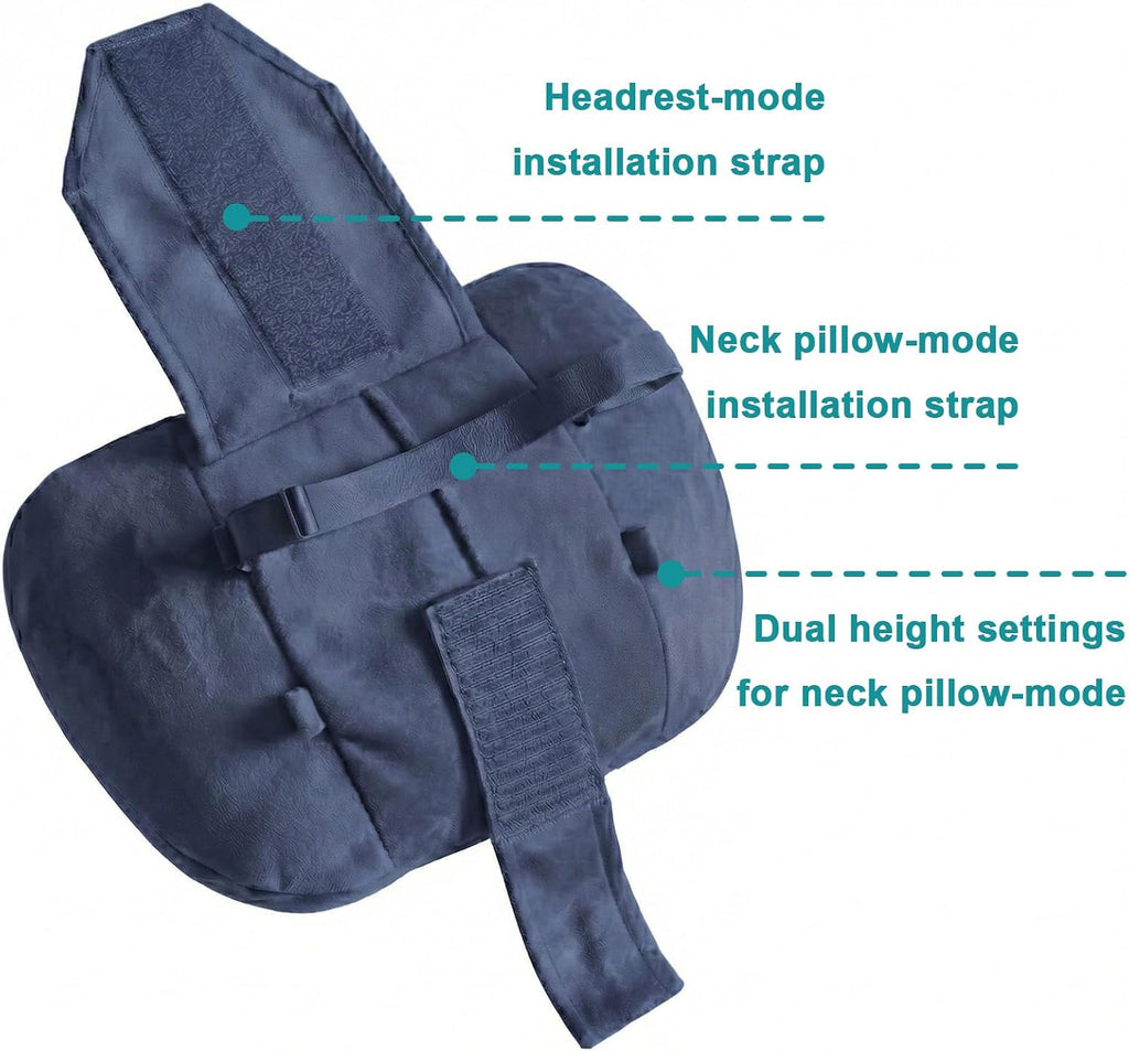 WELBRIT 2PCS Welbrit Car Pillow for Car Neck Pillow for Driving Seat Lumbar Support Soft Cushion with Extra Filling Accessories Back…