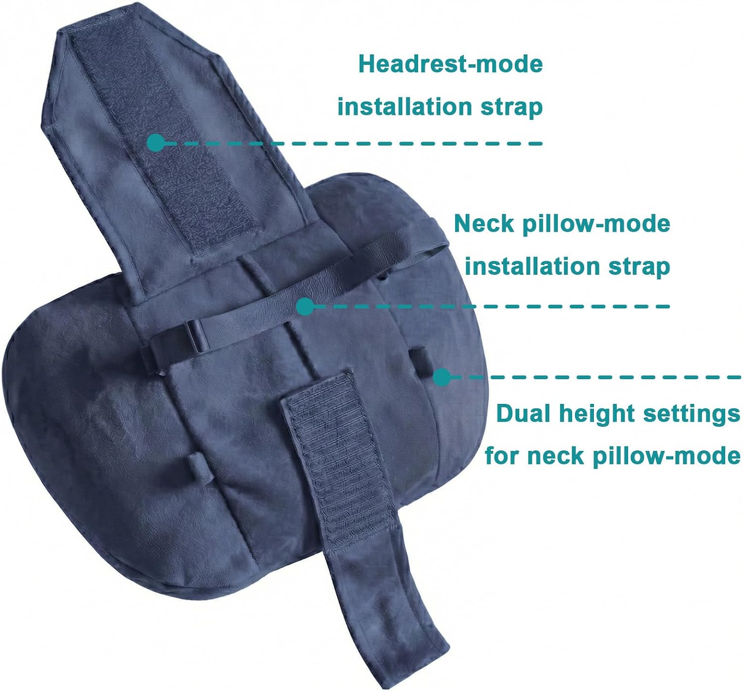 WELBRIT 2PCS Welbrit Car Pillow for Car Neck Pillow for Driving Seat Lumbar Support Soft Cushion with Extra Filling Accessories Back…