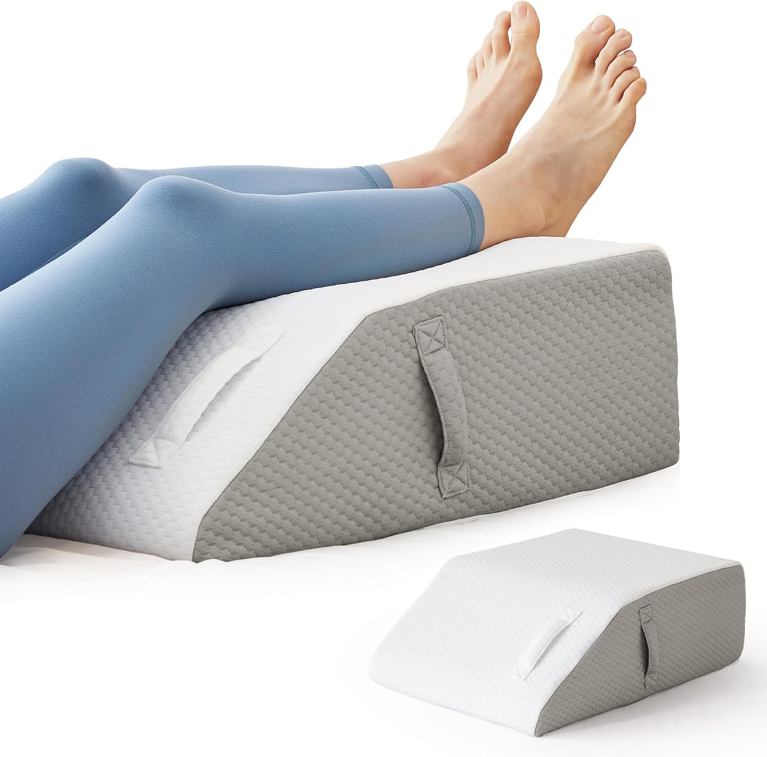 EnjoyaBetterLifeFromHere BIEEZZK Leg Pillow Elevation Blood Circulation, Leg Elevating Pillows for After Surgery, Sleeping, Memory Foam Wed…