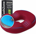 CushZone Donut Pillow Seat Cushion - Cooling Gel Donut Chair Cushions, Memory Foam Seat Cushion for Office & Home, Car Seat Cushion and But…