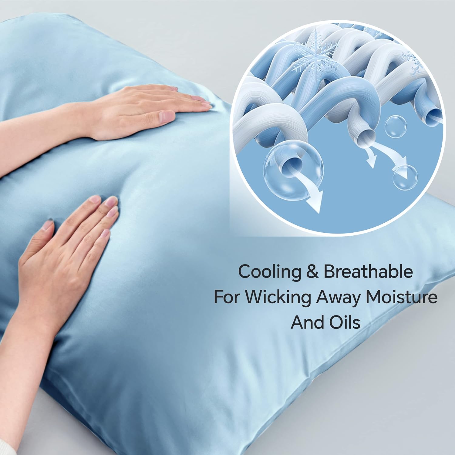 Bedelite King Size Pillow Cases Set of 2, Rayon Derived from Bamboo, Cooling Pillow Cases for Hot Sleepers & Night Sweats, Breathable and S…
