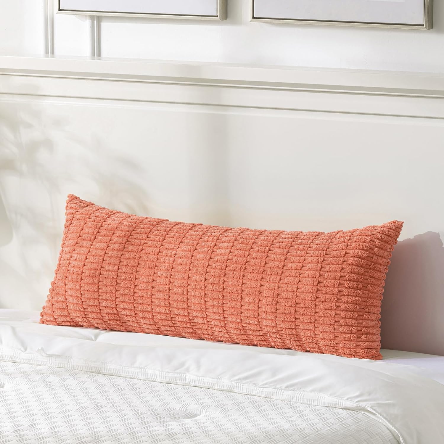 Fancy Homi Decorative Throw Pillow Covers for Bed Couch Bedroom Bench, Soft Corduroy Solid Pillow Case, Rustic Farmhouse Boho Room…