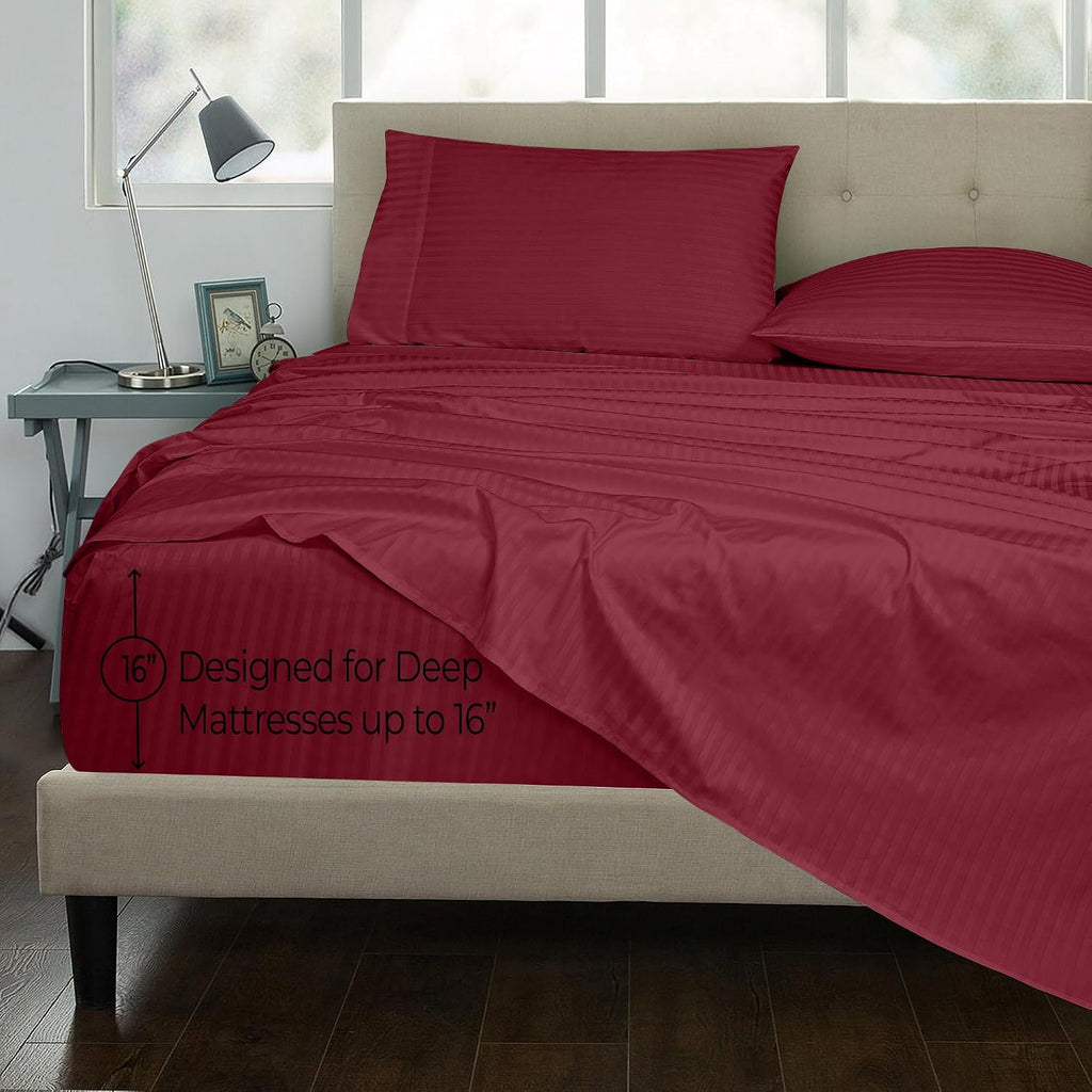 Royalelinens ROYALE LINENS 300 Thread Count 100% Long Staple Combed Cotton Printed Sheet Set - 3 Piece Twin Bed Sheets - 1 Fitted, 1 Flat &…