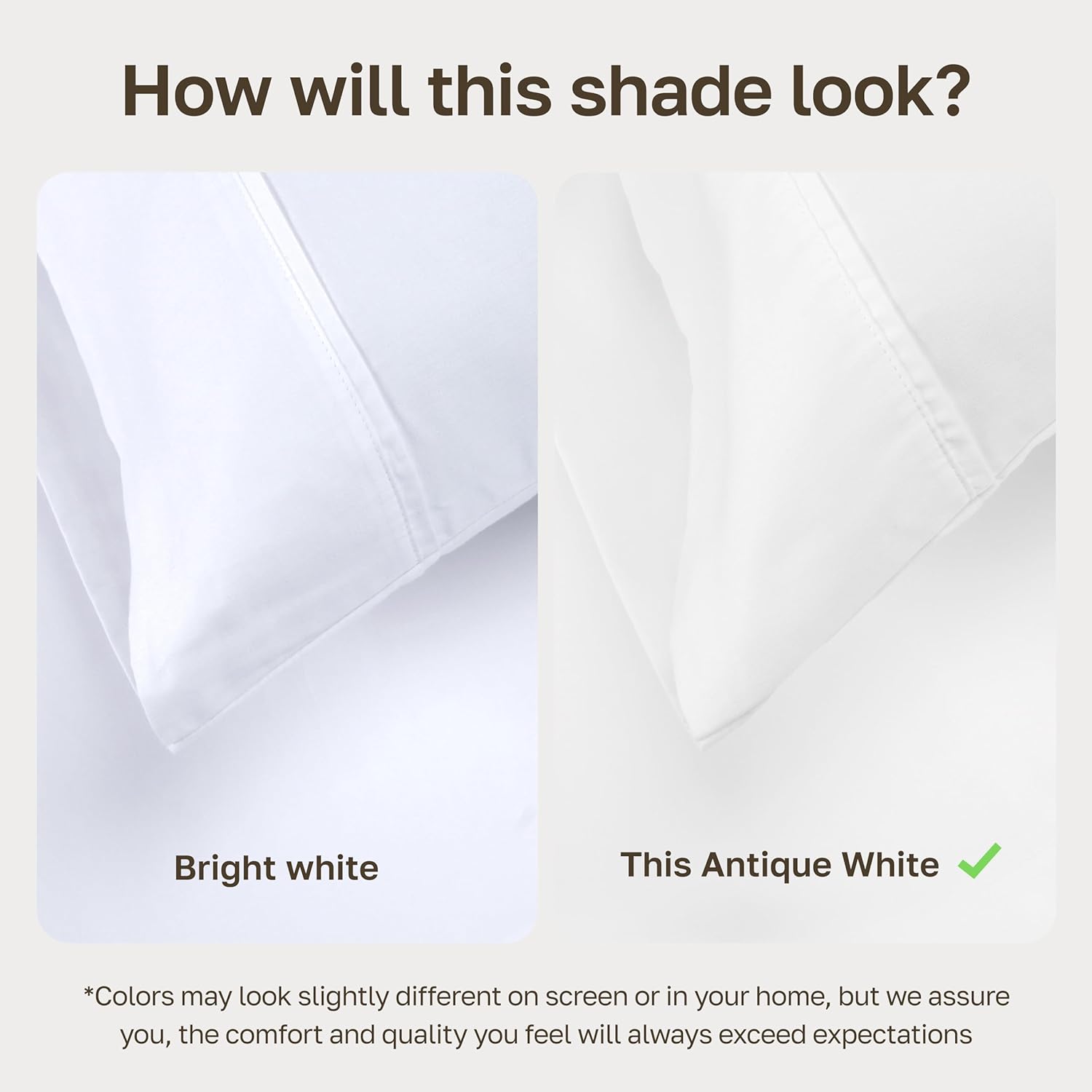 CaliforniaDesignDen California Design Den King Size Pillowcase Set - 400 Thread Count, 100% Cotton Sateen, Set of 2 Pillow Covers, Soft and…