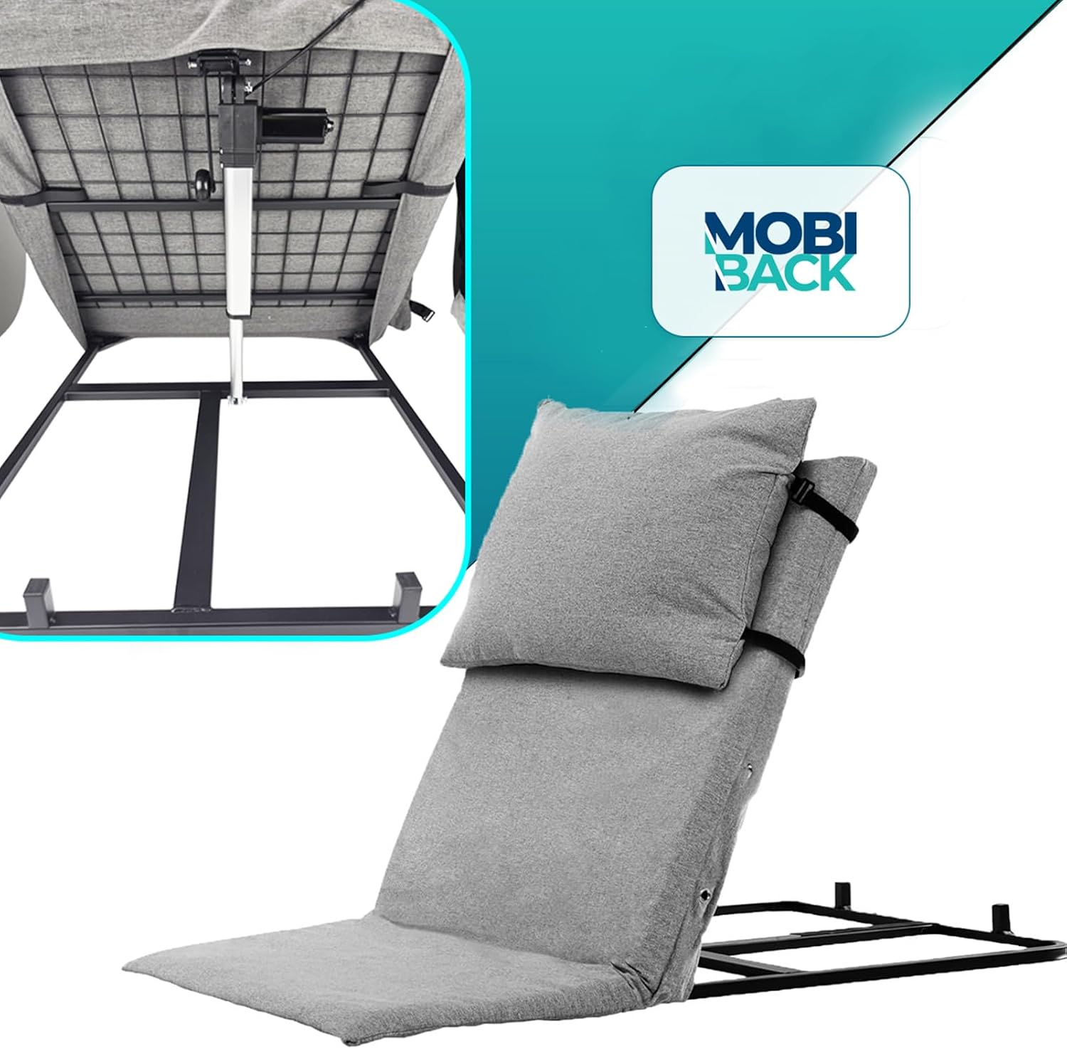 PMT specialized Electric Lifting Backrest for Bed by Mobi-Back, specialized Back Pillow with Electric Pump System, Used by…