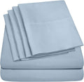 Queen Sheets Blue Misty - 6 Piece 1500 Supreme Deluxe Collection Deep Pocket Ultra Soft Queen Sheet Set Bedding - 2 Extra Pillow Cases…
