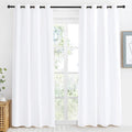 NICETOWN Room Darkening Window Treatment Curtain, Pure White, Single Panel, 55 by 86, Energy Smart Thermal Insulated Block Out Sunlight…