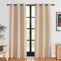 NICETOWN Room Darkening Draperies Window Curtain Panels, Biscotti Beige, 2 Panels, W42 x L80 -inch, Thermal Insulated Grommet Room…
