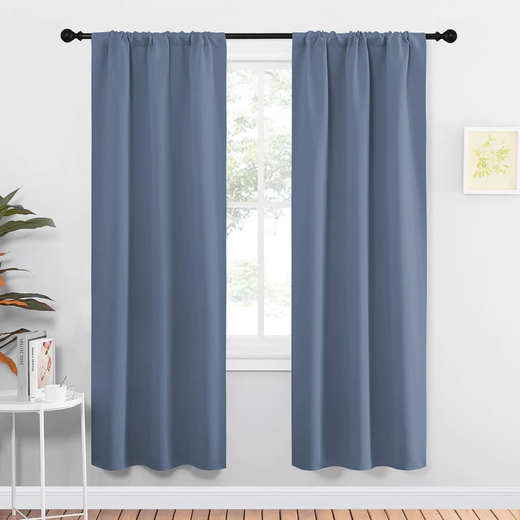 NICETOWN Blackout Curtains for Living Curtains, Home Decoration Solid Thermal Insulated Draperies & Drapes, Blackout Window Curtains for…